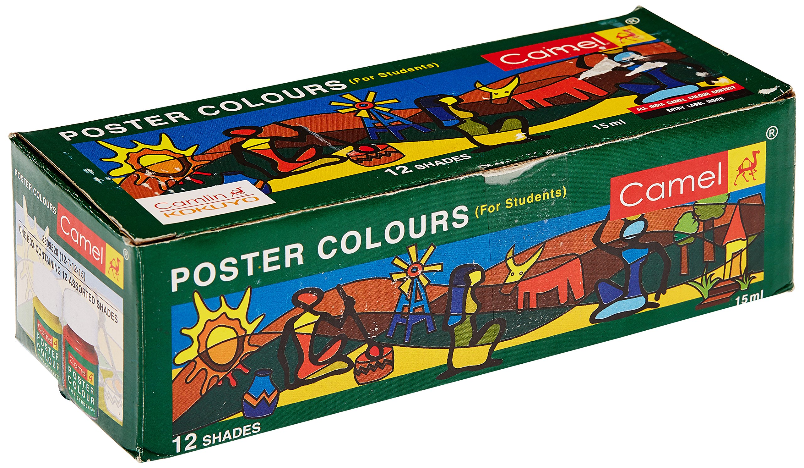 Amazon.com: Camel Student Poster Color - 15Ml Each, 12 Shades